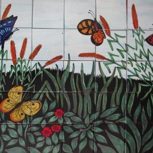 Paisaje Mariposas Mural