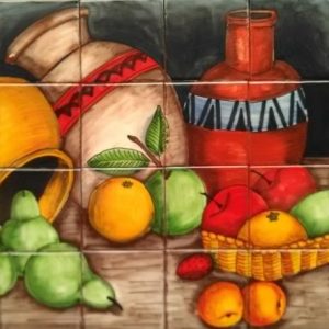 Cantaros con Fruta Mural