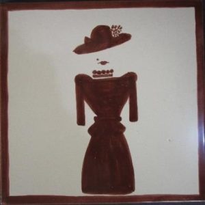 Victorian Damas Plaque